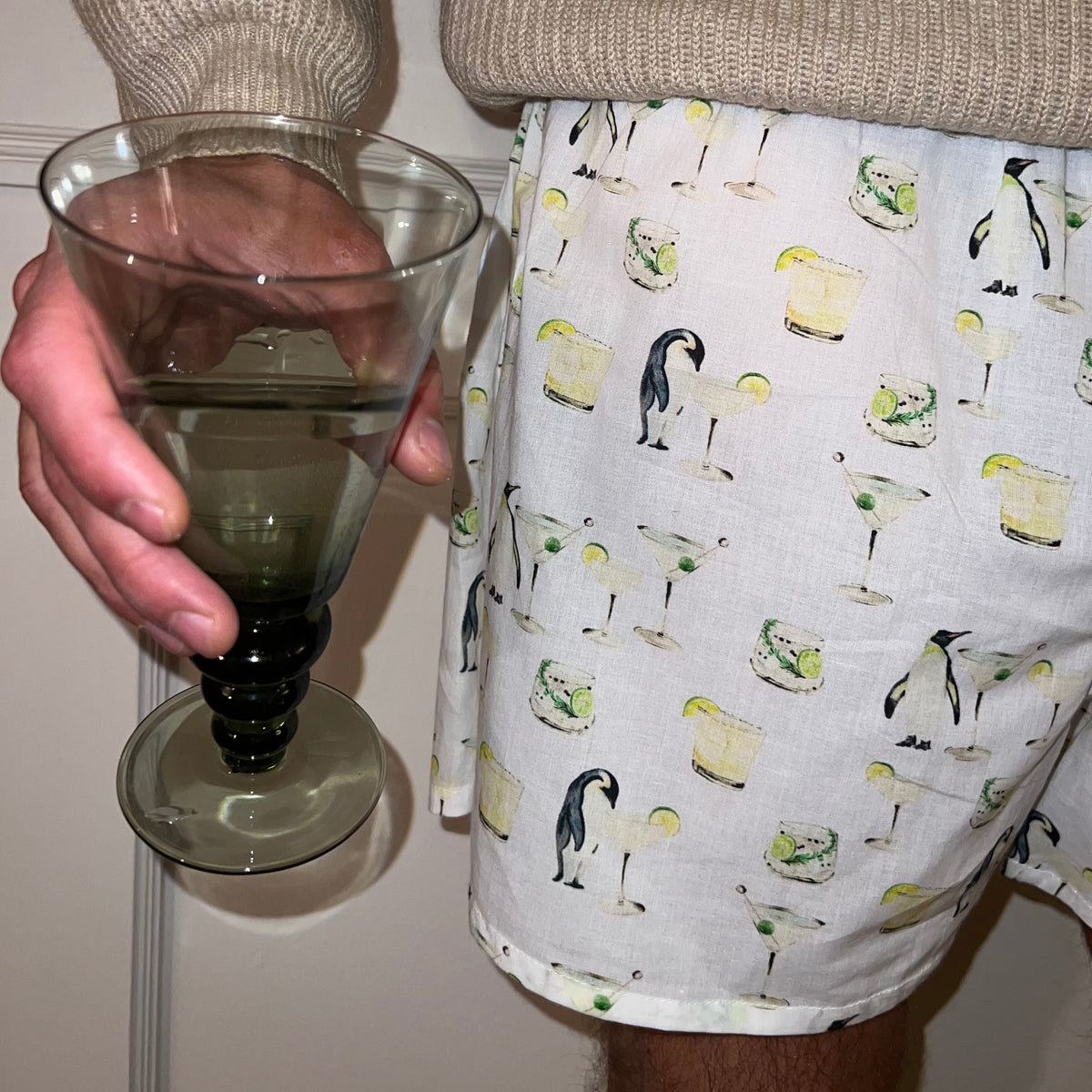 Men’s Drinking Penguins Boxer Shorts